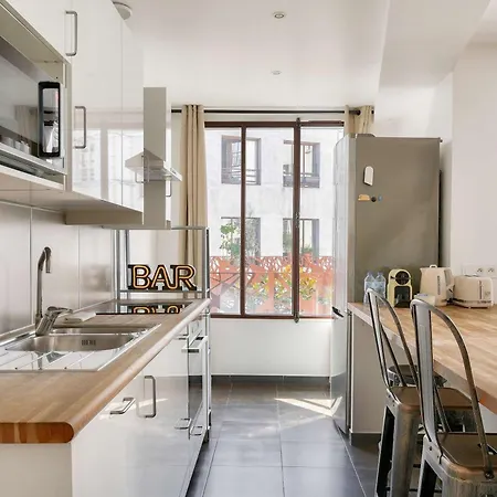 아파트 Amazing Loft Between Le Marais And Bastille